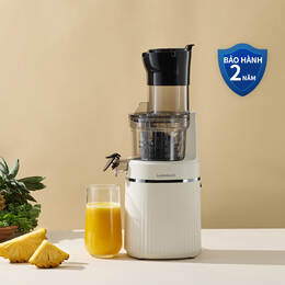 [Áp voucher 10%+Quà tặng] Máy ép chậm Locknlock Bianco Slow juicer 0.8L, 200W, 220-240V, 50Hz - Màu trắng ngà - EJJ421IVY